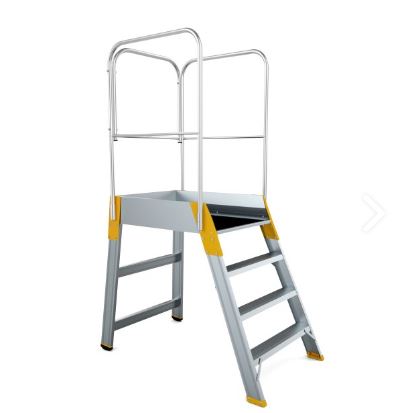Platforma Mobila Din Aluminiu, 1x8 Trepte, H = 1.9 M