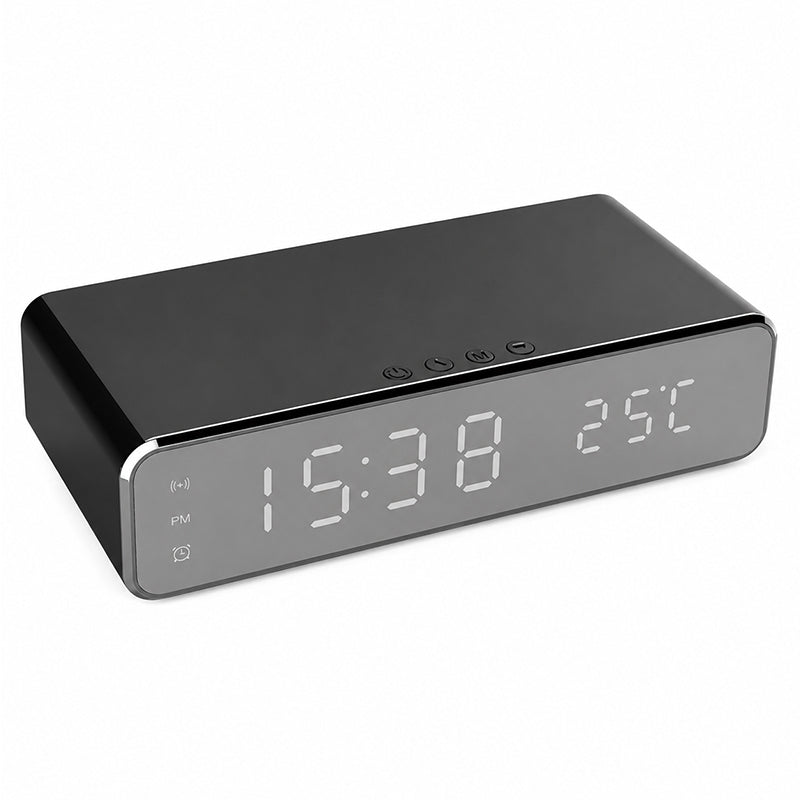 Ceas smart cu încărcare wireless, alarmă și termometru Optonica 9514