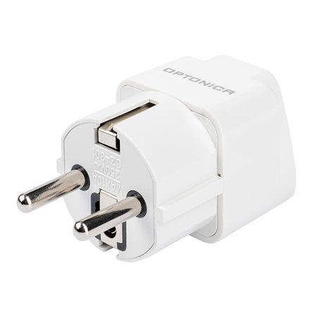 Adaptor normă UK 220V 1000W 10A din cupru, alb Optonica 9517