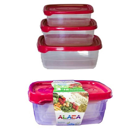 Set 7 Cutii Alimente 0.16/0.300/0.500/0.880/1.5/2.4/4 L