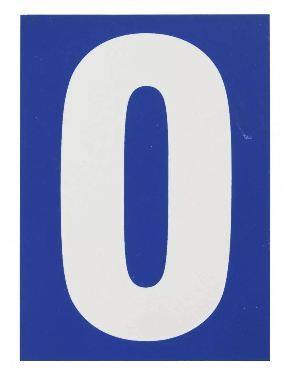 Placuta Semnalizare 65x90mm "0" Cu Adeziv