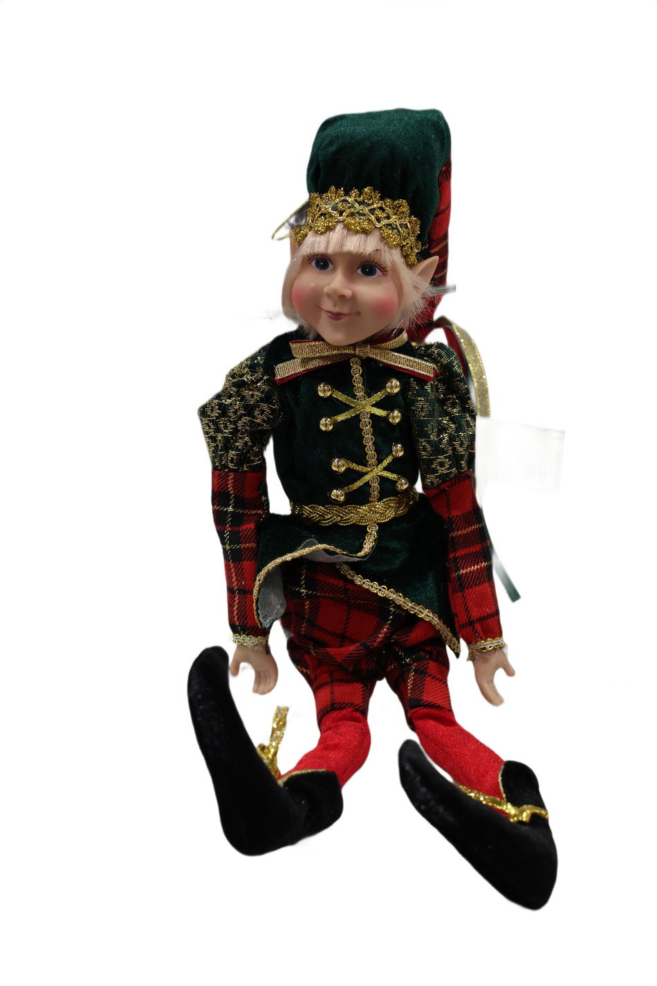 Xmas Figurina Elf Ab Verde Rosu 60 Cm St016ab