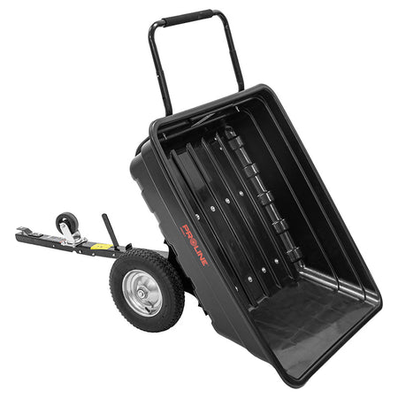 Remorcă basculantă din polipropilenă 285 L, 300 kg, transformabilă în roabă, PROLINE-M 98001