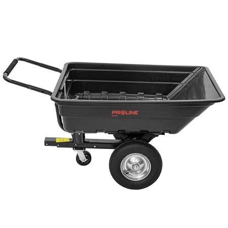 Remorcă basculantă din polipropilenă 285 L, 300 kg, transformabilă în roabă, PROLINE-M 98001