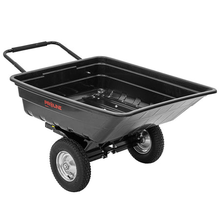 Remorcă basculantă din polipropilenă 285 L, 300 kg, transformabilă în roabă, PROLINE-M 98001
