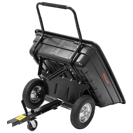 Remorcă basculantă din polipropilenă 285 L, 300 kg, transformabilă în roabă, PROLINE-M 98001