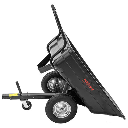 Remorcă basculantă din polipropilenă 285 L, 300 kg, transformabilă în roabă, PROLINE-M 98001
