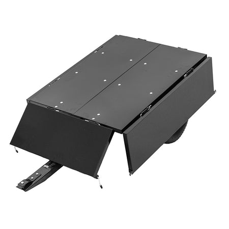 Remorcă basculantă din oțel pentru grădină, cu pereți rabatabili, capacitate 250 kg, PROLINE-M 98002
