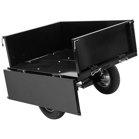 Remorcă basculantă din oțel pentru grădină, cu pereți rabatabili, capacitate 250 kg, PROLINE-M 98002