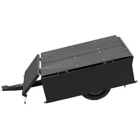 Remorcă basculantă din oțel pentru grădină, cu pereți rabatabili, capacitate 250 kg, PROLINE-M 98002