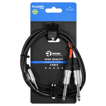 Cablu Y Jack 3,5 mm stereo la 2× Jack 6,35 mm mono, OFC, Touring
