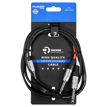 Cablu Y Jack 3,5 mm stereo la 2× Jack 6,35 mm mono, OFC, Touring