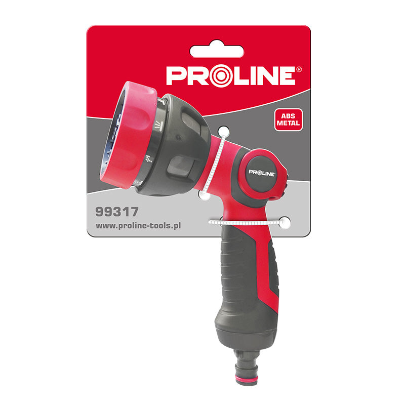 Pistol stropit metalic cauciucat multijet reglabil 8 poziții PROLINE 99317