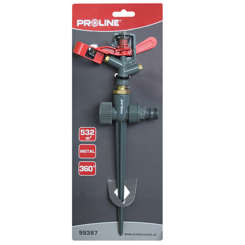 Aspersor pulsatator metalic pentru irigare 532 m² Proline 99387