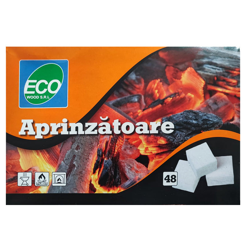 Aprinzător tip pastile cu kerosen, set 48 bucăți ROMPROFIX A-AKERO