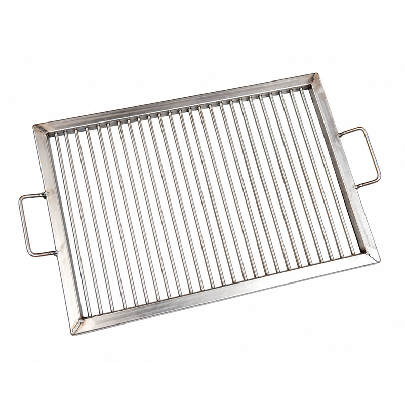Grătar inox portabil cu tije mobile și ramă 52 × 37 cm ROMPROFIX A-GI5237TR
