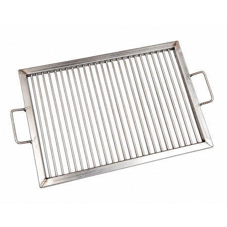 Grătar inox portabil cu tije mobile și ramă 52 × 37 cm ROMPROFIX A-GI5237TR