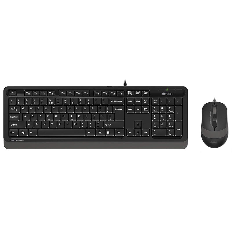 Kit tastatură și mouse cu fir USB, negru, A4Tech A4-F1010G