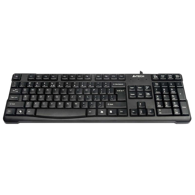 Tastatură Comfort Round USB cu fir, taste rotunjite, A4Tech A4-KR750USB