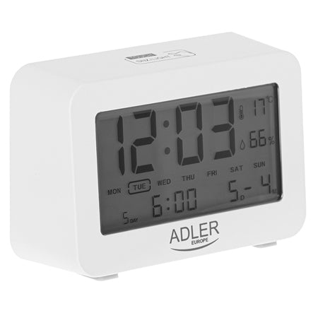 Ceas de masă cu alarmă pe baterii, 3 funcții, Adler