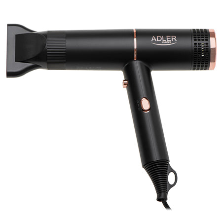 Uscător de păr 1400 W cu ionizare, 2 viteze, aer rece, compact Adler AD2278