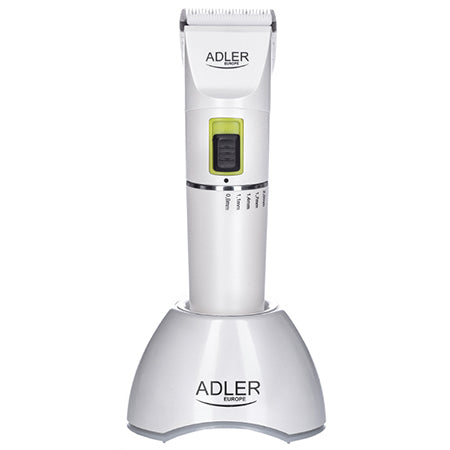 Aparat de tuns cu lamă titan/ceramică, 2 viteze, stație de încărcare Adler AD2827