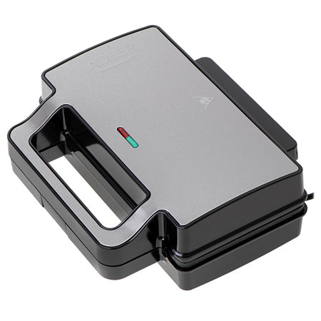 Sandwich maker 2 în 1 cu plăci interschimbabile, antiaderent, 1000 W Adler AD3073