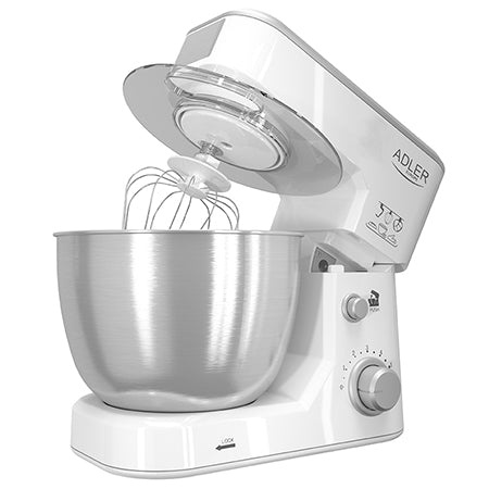 Robot bucătărie planetar, 1000 W, bol inox 4 L, 6 viteze, Adler AD4216