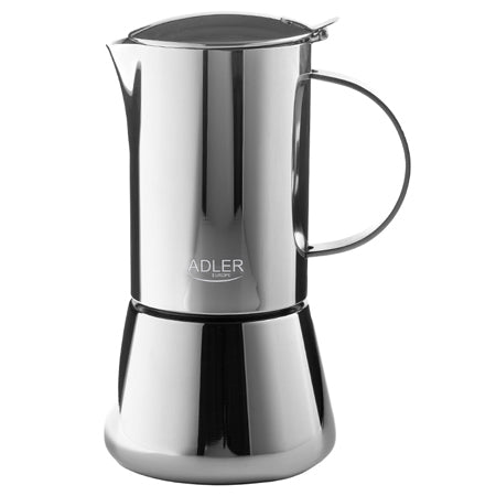 Aparat de cafea espresso 620 ml, compatibil inducție, ușor de curățat, portabil, Adler AD4417
