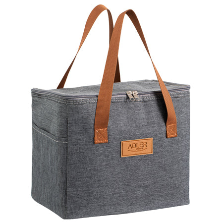 Geantă termoizolatoare 10L, design modern, ultra-ușoară, 27,5 × 20 × 23,3 cm, gri Adler AD4523