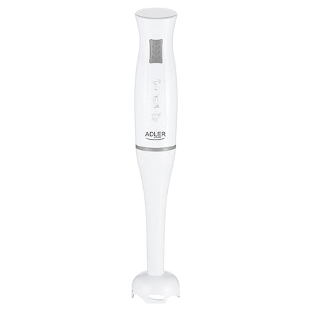 Blender de mână ergonomic 200 W, picior detașabil, alb, Adler AD4622