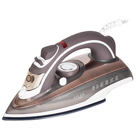 Fier de călcat cu talpă ceramică, abur continuu 20 g/min, rezervor 310 ml, Adler AD5030