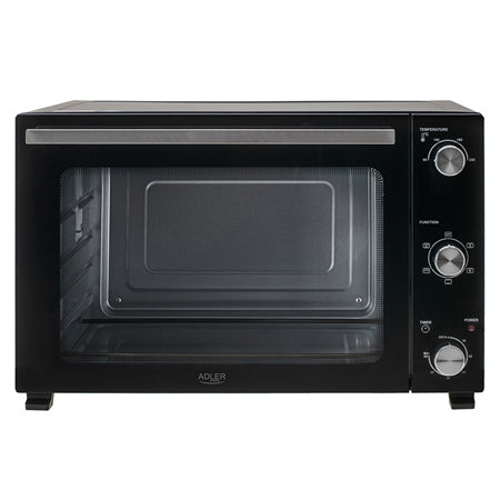 Cuptor electric 60L, 2000 W, convecție, rotisor, negru, Adler AD6028