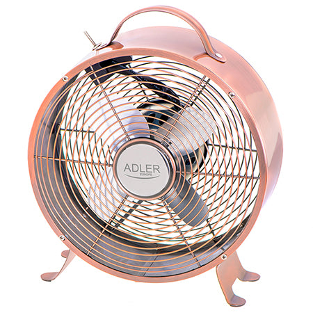Ventilator podea metalic 17,5 cm, 2 viteze, design loft, bază stabilă Adler AD7324