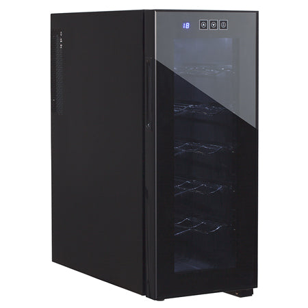Răcitor de vinuri, 12 sticle, 33 l, panou tactil, negru, filtru UV, Adler AD8083
