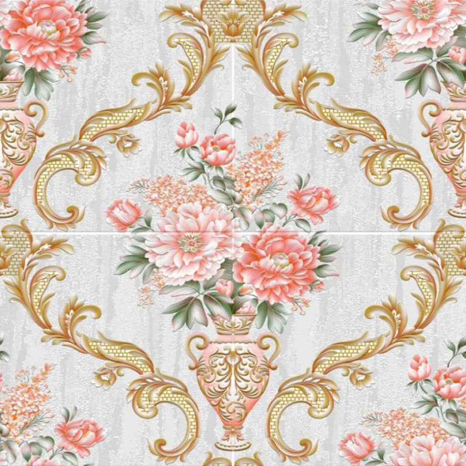 Sticker Perete 3d Trandafiri Roz 68x68cm, 2buc/set