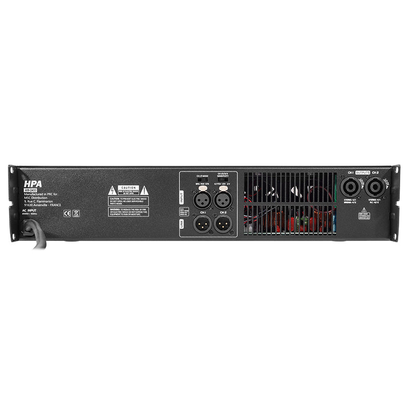 Amplificator 2 × 800 W RMS, Clasa H, bridge, HPA AM2400