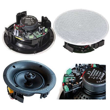 Set 2 difuzoare tavan Bluetooth, activ + pasiv, 2 × 30 W, BST AP707-BT