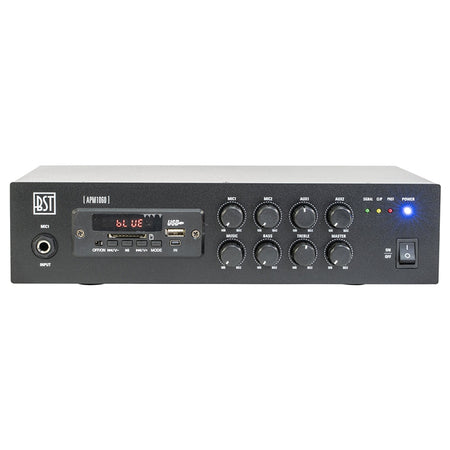 Mixer PA amplificat 100V 60W cu USB Bluetooth SD FM BST APM1060
