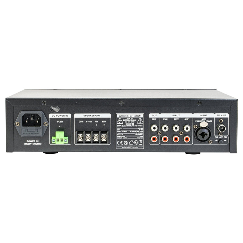 Mixer PA amplificat 100V 60W cu USB Bluetooth SD FM BST APM1060