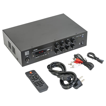 Mixer PA amplificat 100V 60W cu USB Bluetooth SD FM BST APM1060
