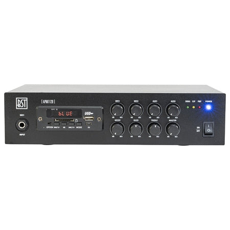 Mixer PA amplificat 100V 120W cu USB Bluetooth SD FM BST APM1120