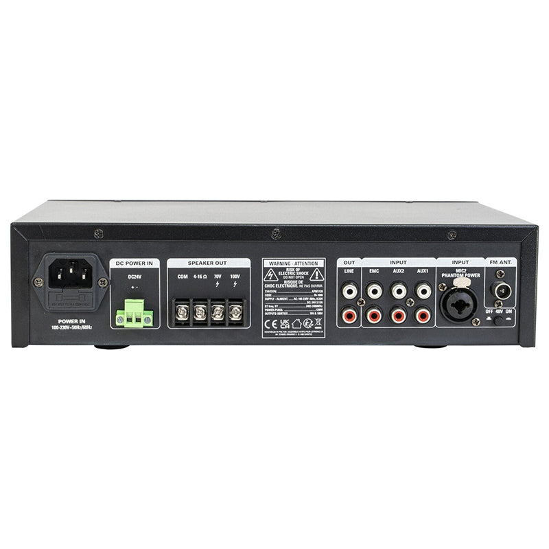 Mixer PA amplificat 100V 120W cu USB Bluetooth SD FM BST APM1120