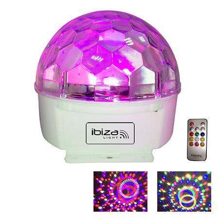 Efect LED 9 culori cu telecomandă, control sunet, Ibiza Light ASTRO-9C-RC