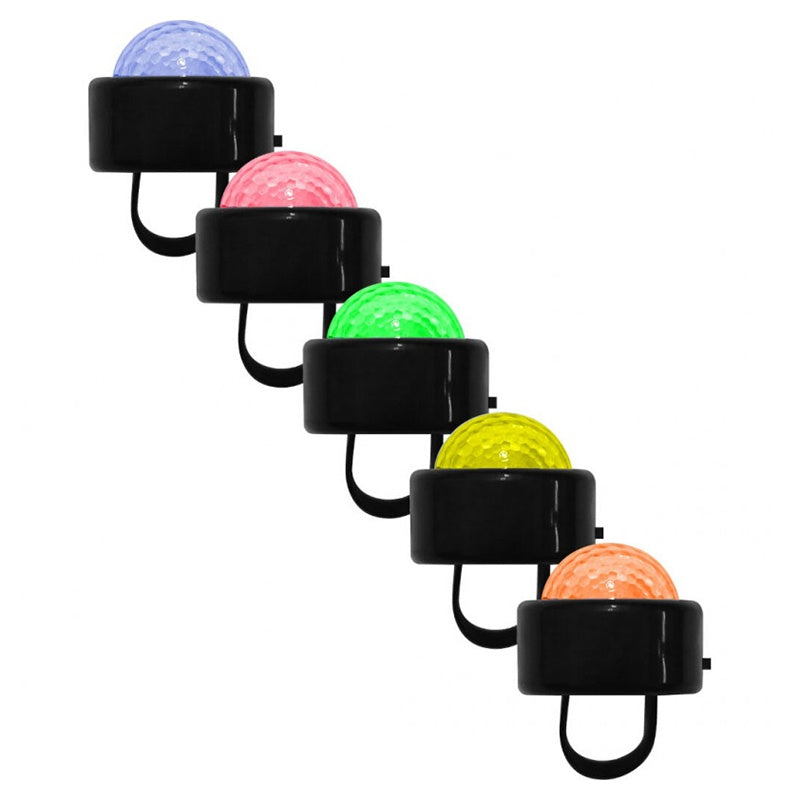 Set 4 Inele Iluminate Led 3x0.2w Rgb