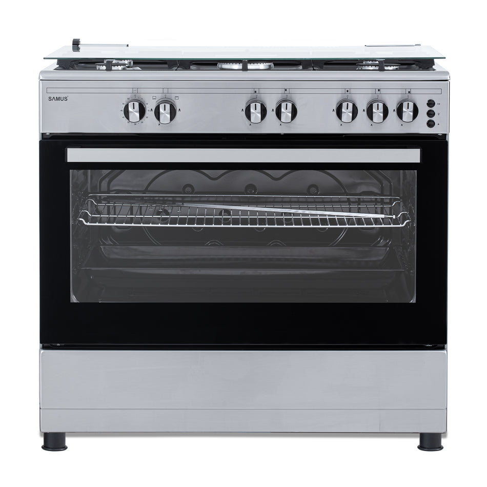 Aragaz Pe Gaz Samus, 5 Arzatoare, 92l , Aprindere Electrica,  90cm