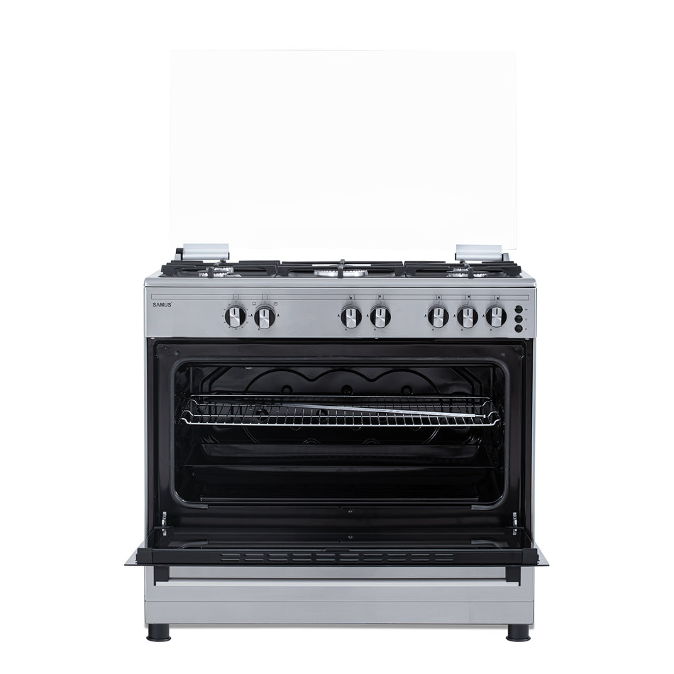 Aragaz Pe Gaz Samus, 5 Arzatoare, 92l , Aprindere Electrica,  90cm