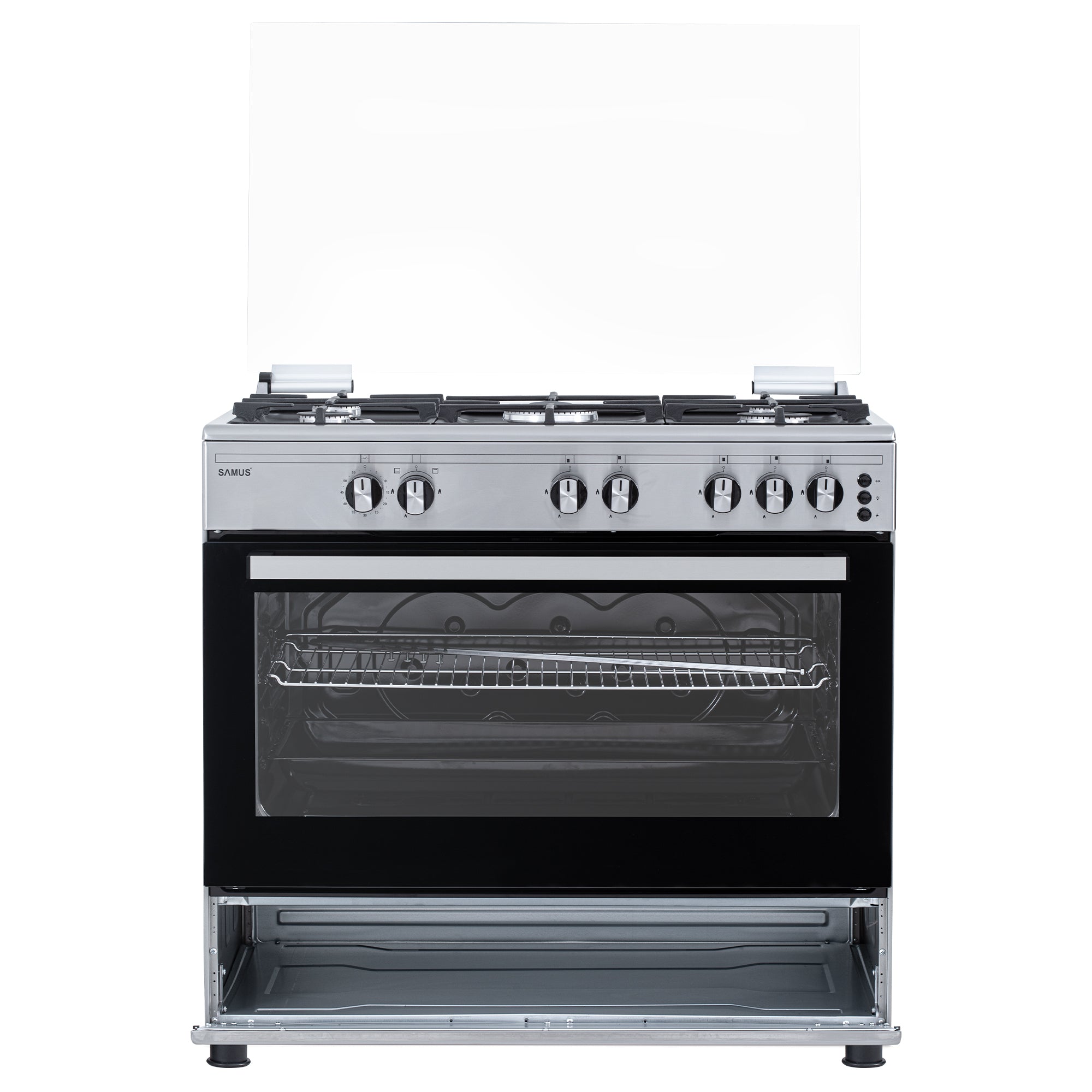 Aragaz Pe Gaz Samus, 5 Arzatoare, 92l , Aprindere Electrica,  90cm