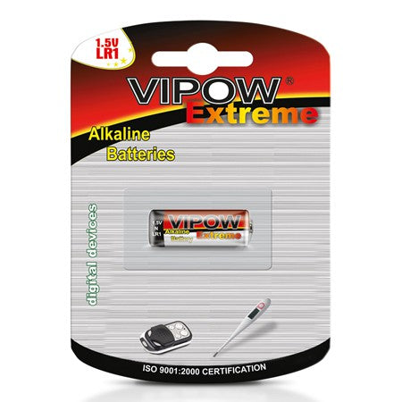 Baterie superalcalină LR1 1,5V Extreme blister Vipow BAT0095B