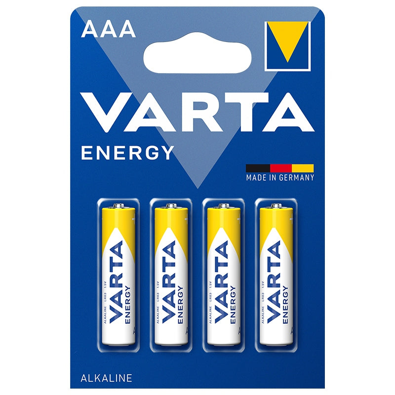 Baterie alcalină AAA Energy LR03, 4 bucăți, 1.5 V, Varta BAT0231